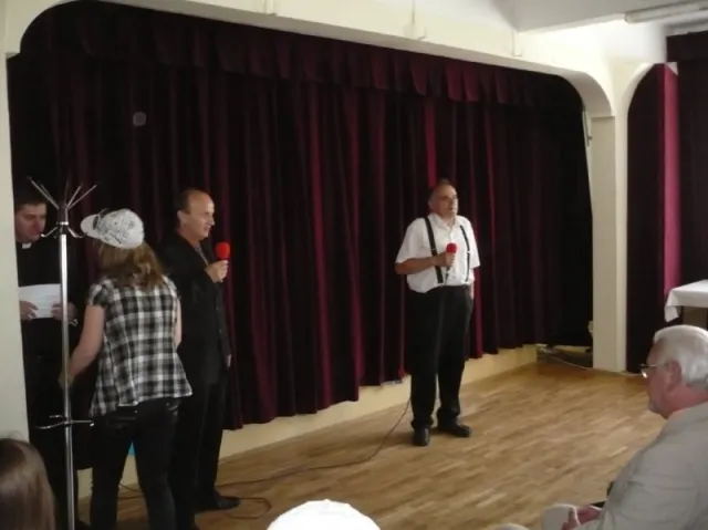 Hlavní sponzori gospelu vdp.dekan Stanislav Belák  starosta obce Ing.Pavol Gašpierik