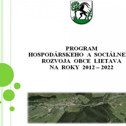 Program hospodárskeho a sociálneho rozvoja obce Lietava 2012-2022
